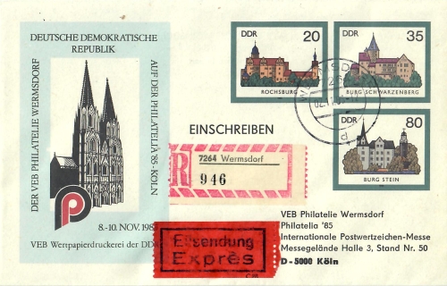 U2-2b-85 (Anschrift: Halle 3) portogerecht gelaufen